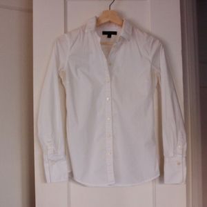 Banana Republic Classic White Button Down Size 0